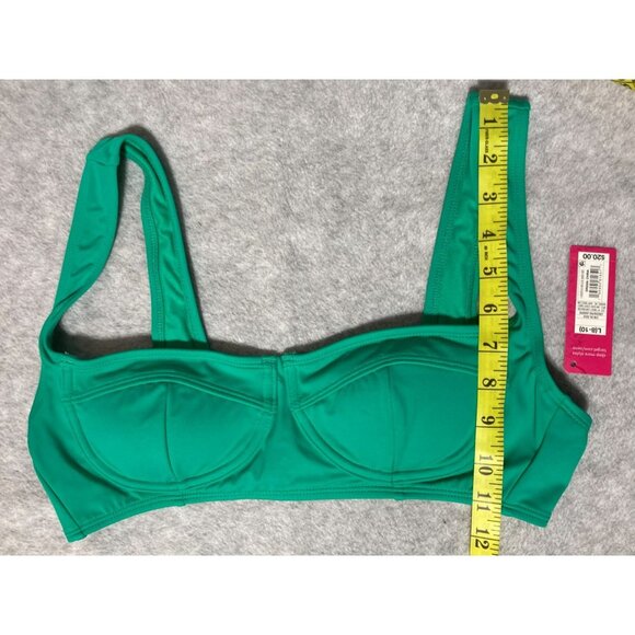 Xhilaration Green Wireless Bikini Swim Swimsuit Top Youth Size L 8-10 - Picture 11 of 12